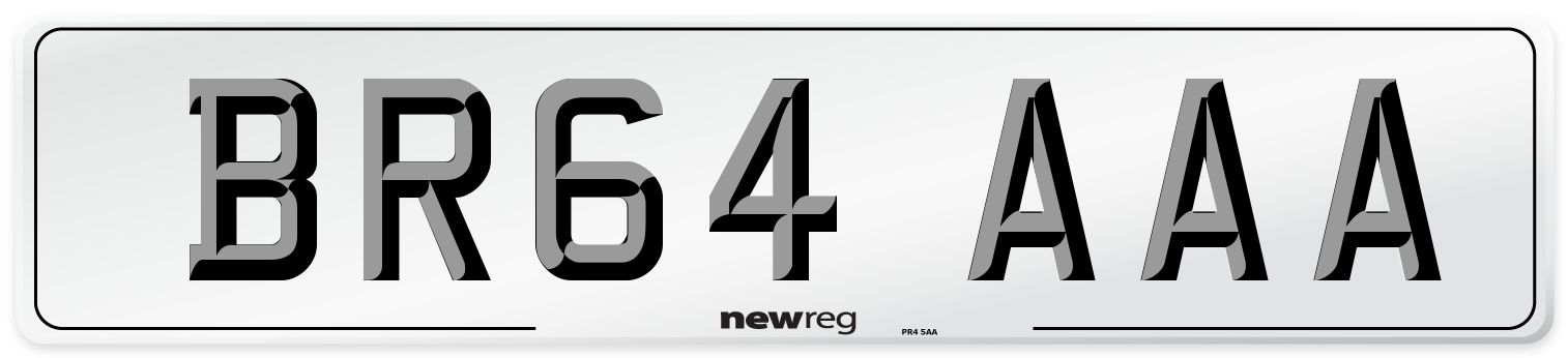 BR64 AAA Number Plate from New Reg